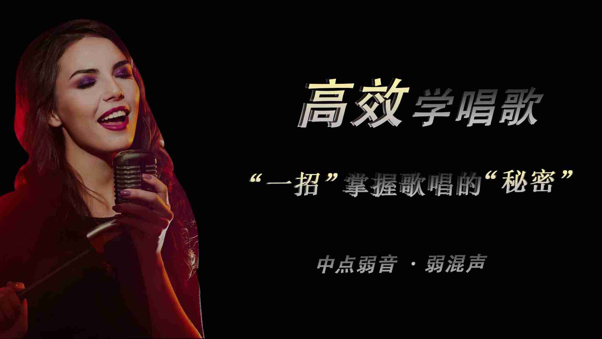 《高效学唱歌-中点弱音》精品视频课（27讲）