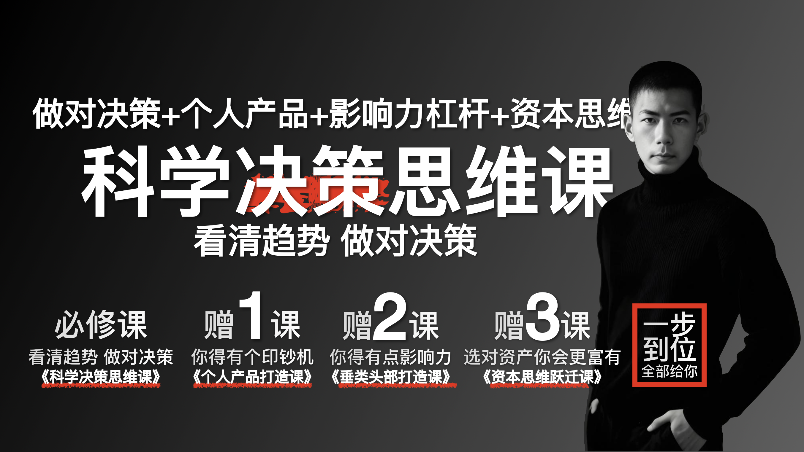 科学决策思维课：看清趋势做对决策视频课