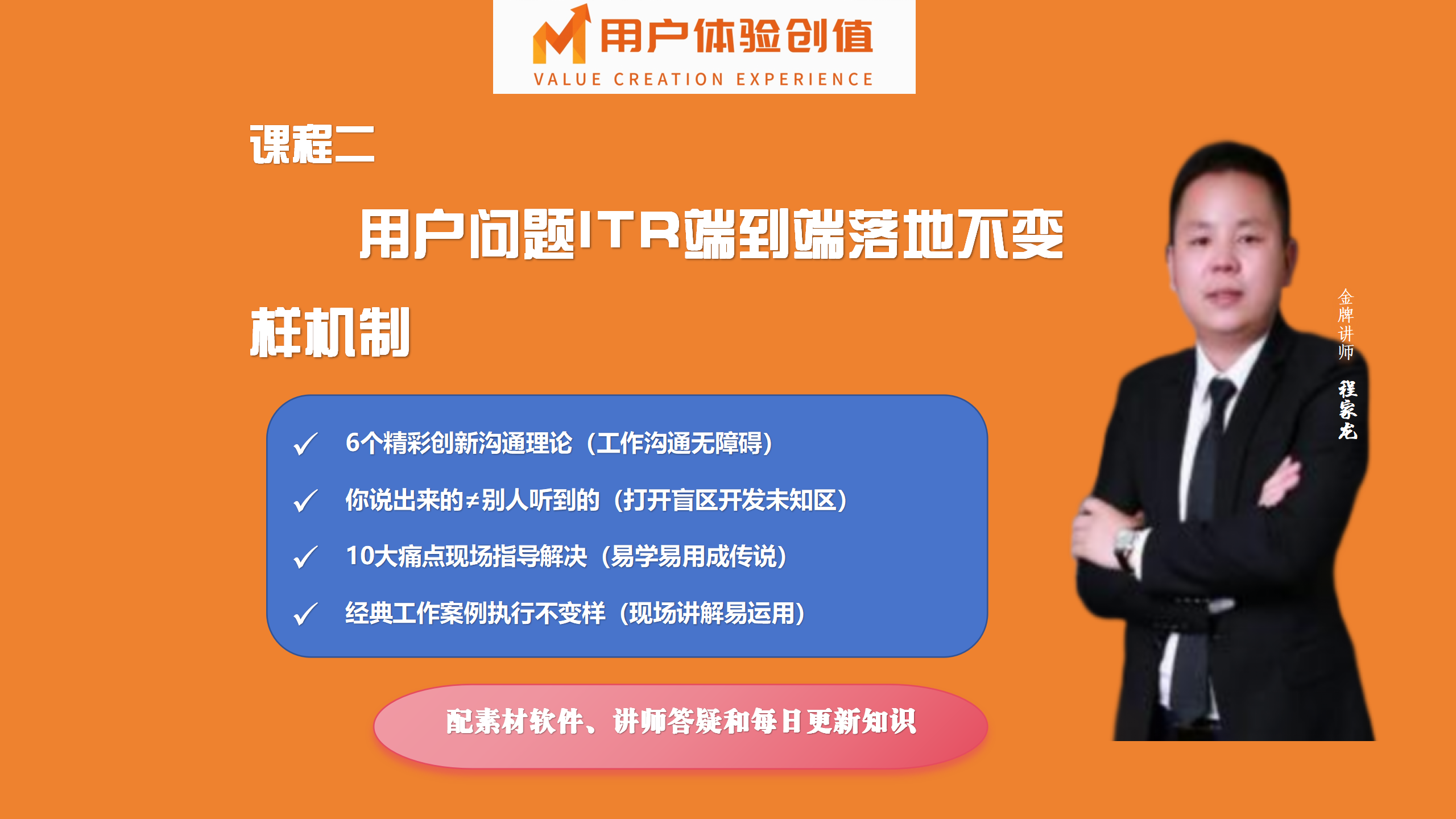 官方版权课：「用户体验创值」用户问题ITR 端到端落地不变样机制