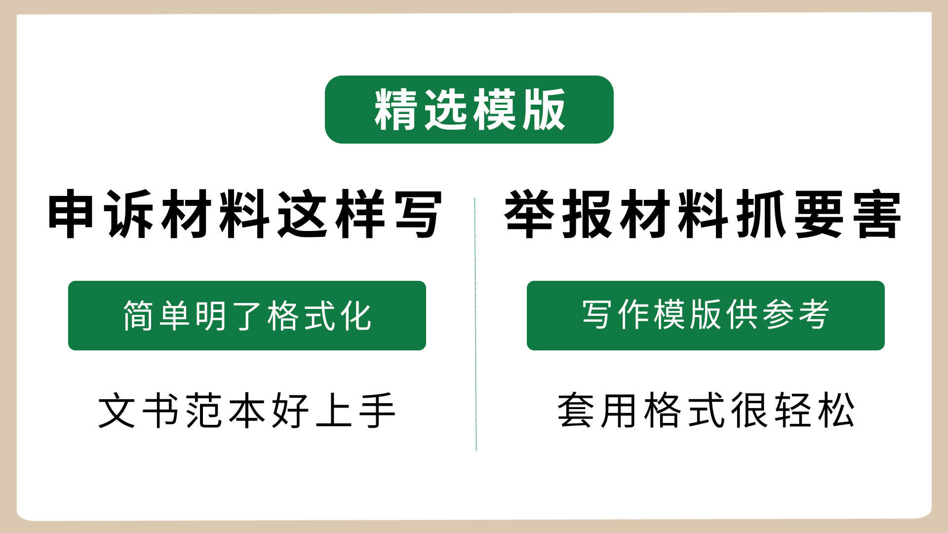 申诉材料这样写 简单明了格式化 J报材料抓要害 写作模版供参考