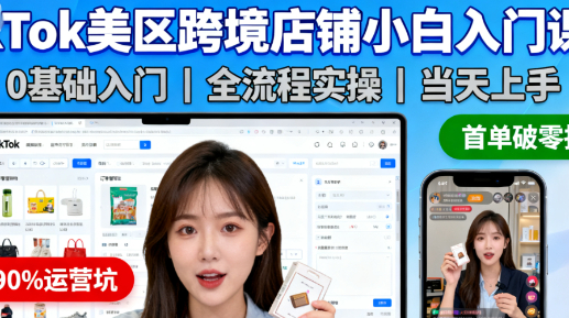 TikTok 美区跨境pop店铺小白入门课程核心资料