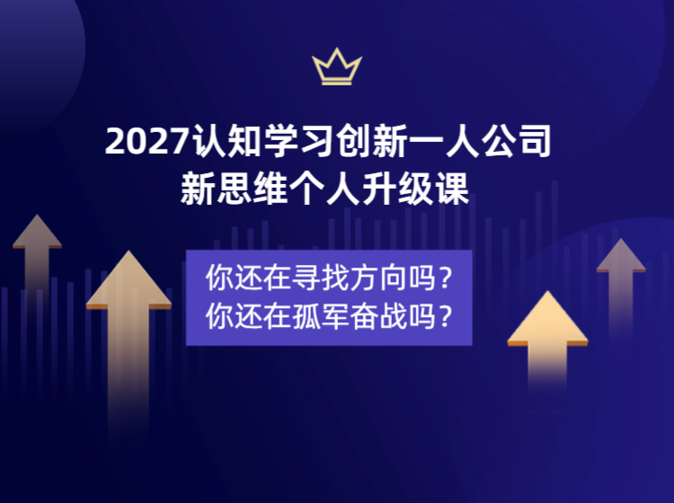 商业认知｜一人公司创新思维个人升级视频课
